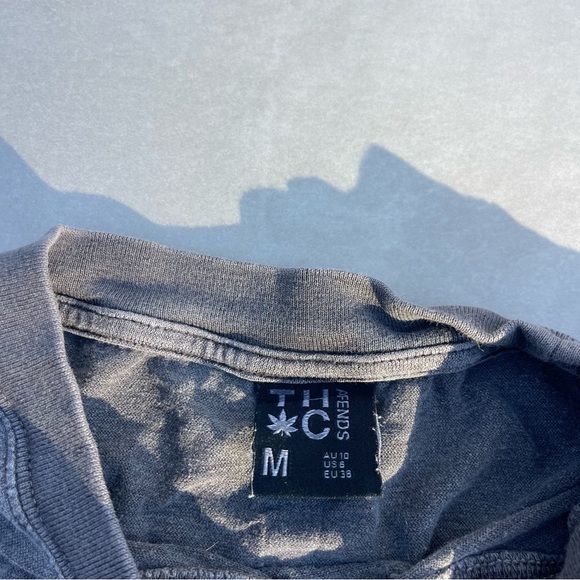 Afends Holiday Slay Cropped T-Shirt - Stone Black - Picture 2 of 4